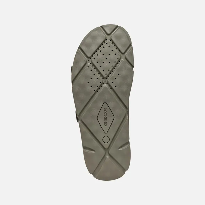 Man Geox Mules And Slippers XAND 2S MAN Light Olive Green Slides Shoes Light Olive Green