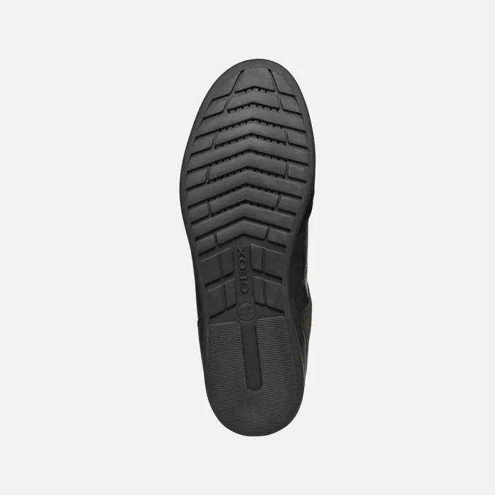 Man Geox Sneakers RENAN MAN BlackAnthracite Low Top Sneakers Blackanthracite