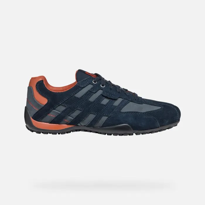 Man Geox Sneakers SNAKE MAN Navy Low Top Sneakers Navy