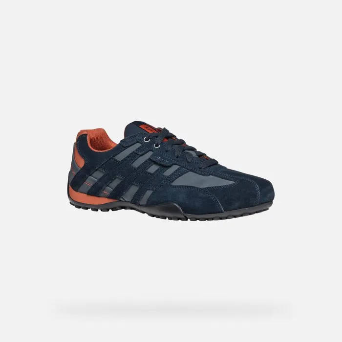 Man Geox Sneakers SNAKE MAN Navy Low Top Sneakers Navy