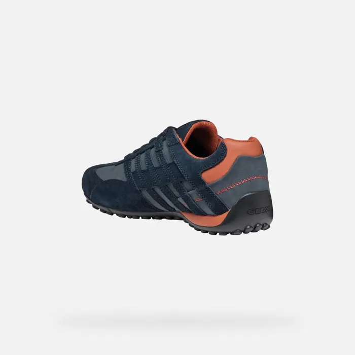Man Geox Sneakers SNAKE MAN Navy Low Top Sneakers Navy