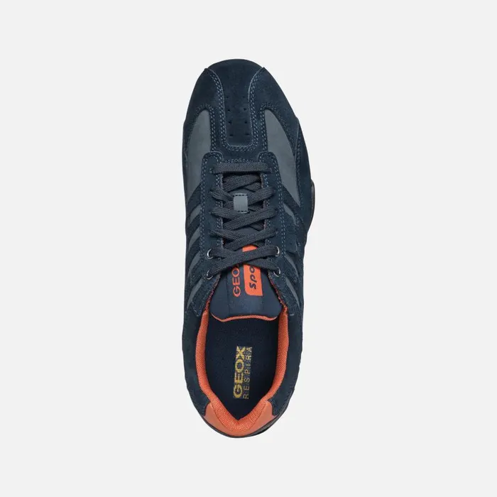 Man Geox Sneakers SNAKE MAN Navy Low Top Sneakers Navy