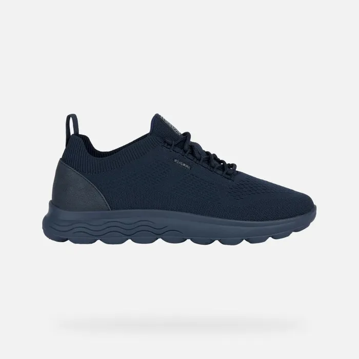 Man Geox Sneakers SPHERICA A Low Top Sneakers Navy Blue Man Geox Navydark Avio