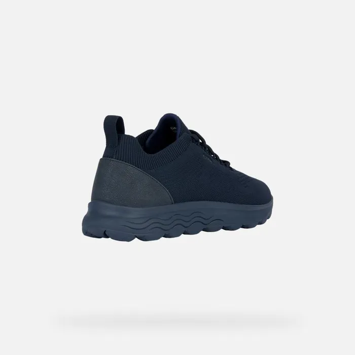 Man Geox Sneakers SPHERICA A Low Top Sneakers Navy Blue Man Geox Navydark Avio