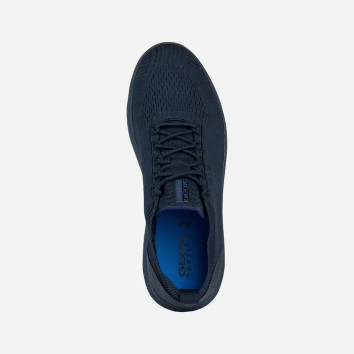 Man Geox Sneakers SPHERICA A Low Top Sneakers Navy Blue Man Geox Navydark Avio