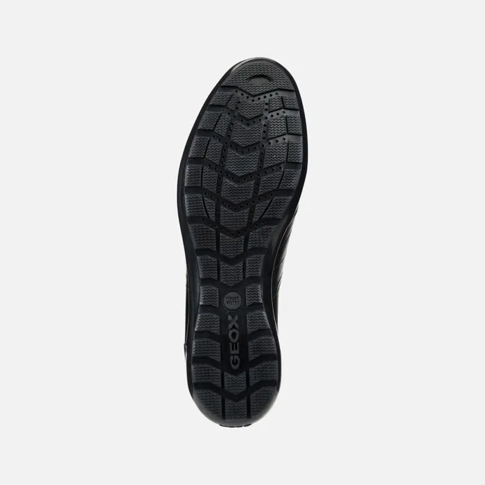 Man Geox Sneakers SYMBOL Men039s Black Leather Shoes Geox Black