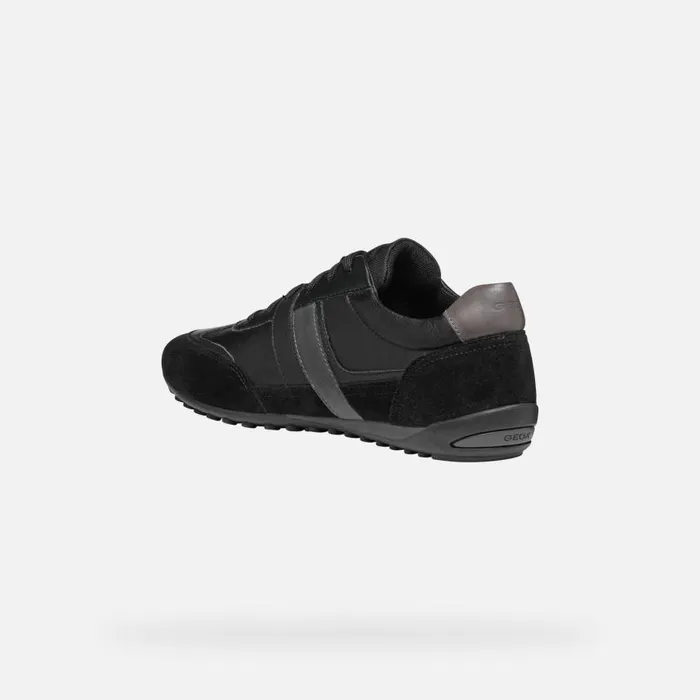 Man Geox Sneakers WELLS MAN Black Low Top Sneakers Black