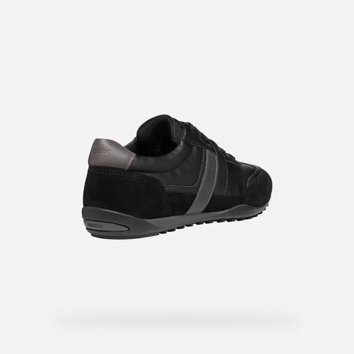 Man Geox Sneakers WELLS MAN Black Low Top Sneakers Black