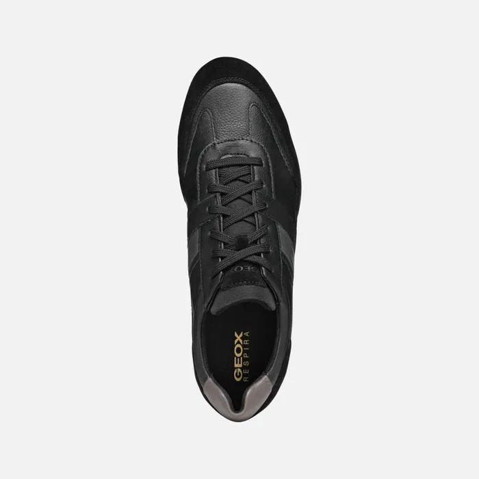 Man Geox Sneakers WELLS MAN Black Low Top Sneakers Black