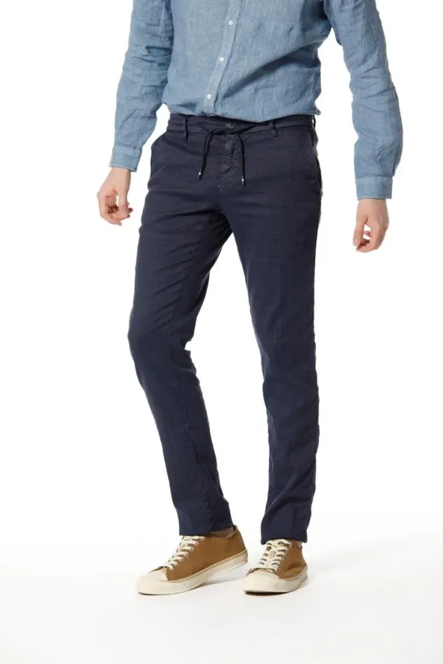 Man Milano Jogger Chino Jogger In Linen And Cotton Extra Slim Mason039s Pants