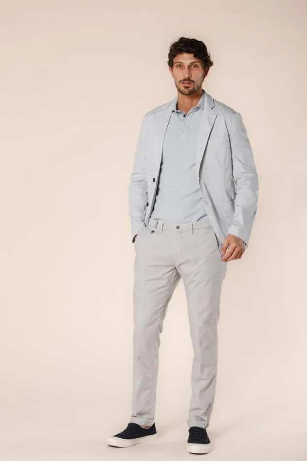 Man Torino Prestige Chino Pants In Cotton And Tencel Wales Pattern Slim Mason039s Pants