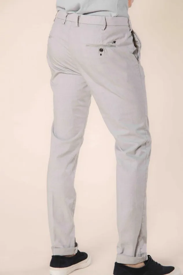 Man Torino Prestige Chino Pants In Cotton And Tencel Wales Pattern Slim Mason039s Pants