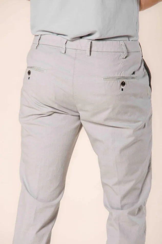 Man Torino Prestige Chino Pants In Cotton And Tencel Wales Pattern Slim Mason039s Pants