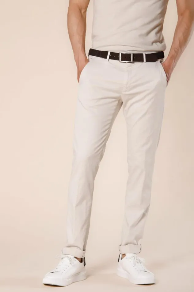 Man Torino Summer Color Chino Pants In Cotton Twill And Tencel Slim Mason039s Pants