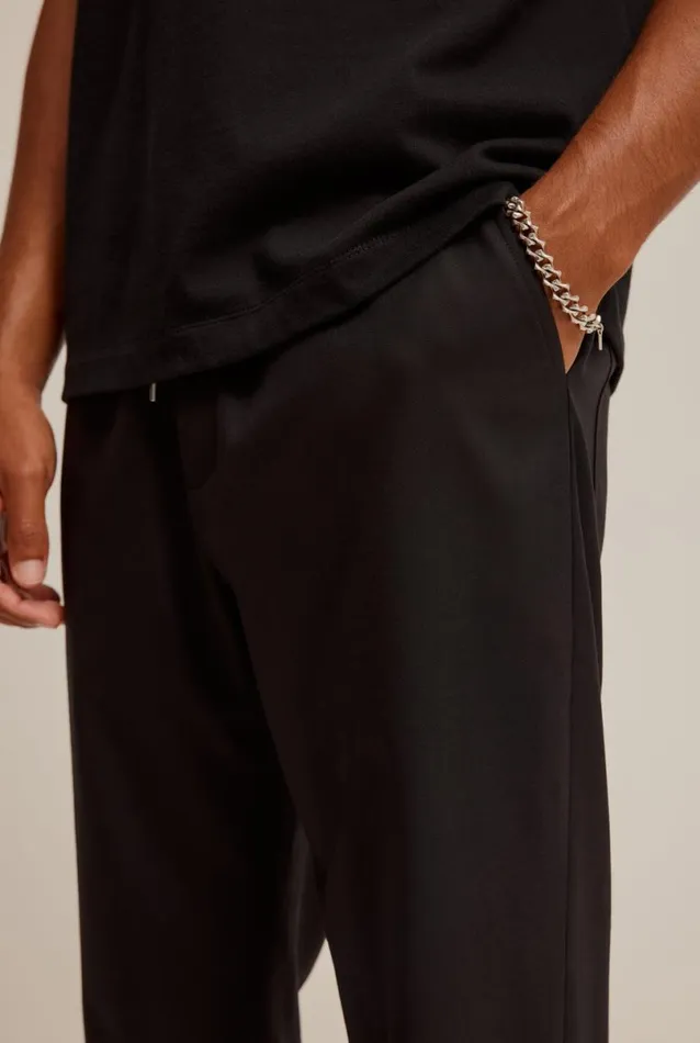 Man Venroy Pants Relaxed Wool Trouser
