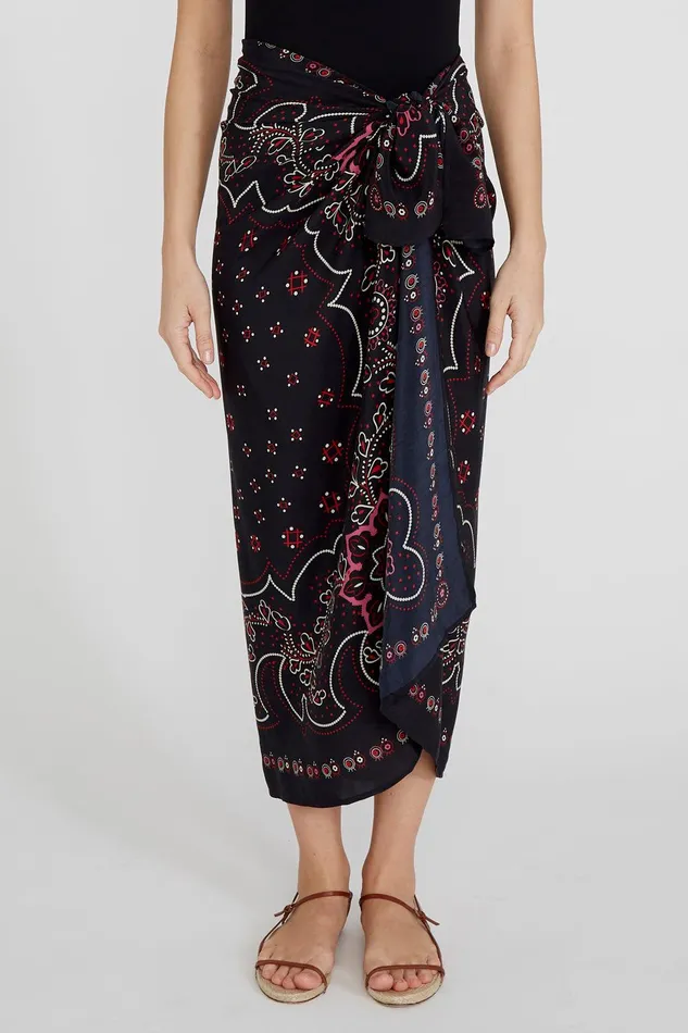 Mandala Sarong Black Women Chan Luu Bottoms