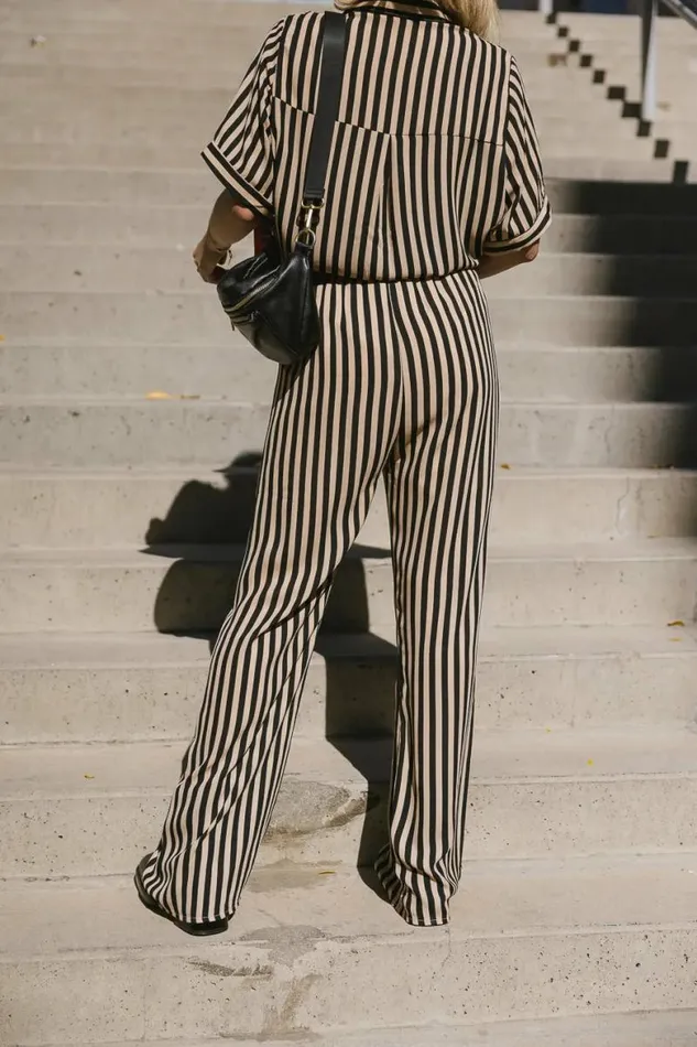 Max Striped Pants Black Women Bohme Pants