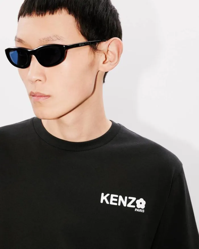 Men 039Boke Flower 20039 Tshirt In Cotton Black Kenzo Tshirts And Polos