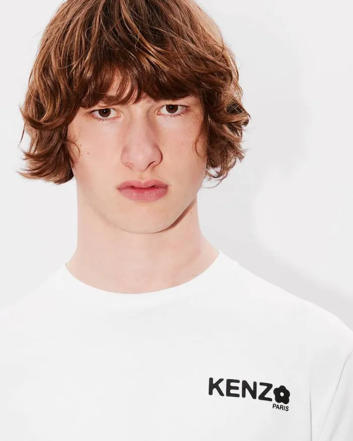 Men 039Boke Flower 20039 Tshirt In Cotton White Kenzo Tshirts And Polos