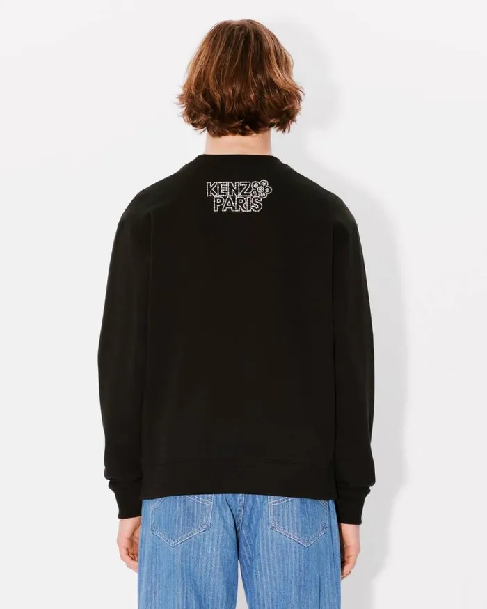 Men 039KENZO Constellation039 Embroidered Sweatshirt In Cotton Black Kenzo Sweatshirts And Hoodies