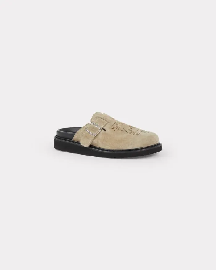 Men 039KENZO Matto039 Clogs Beige Kenzo Mules And Espadrilles