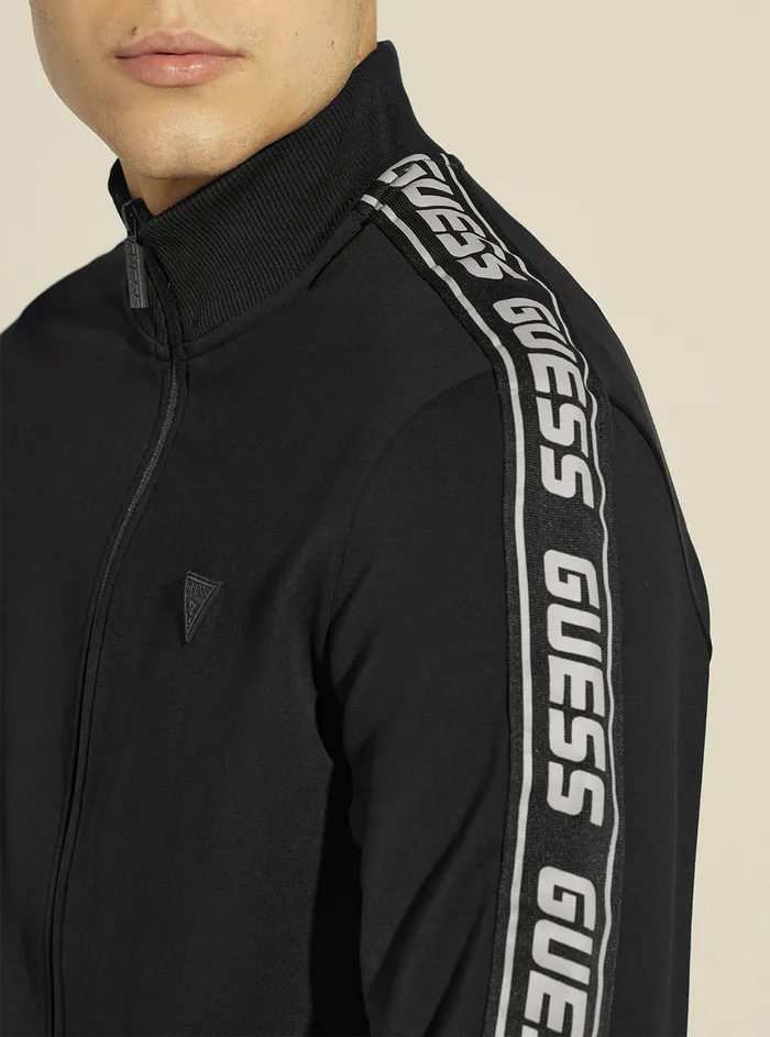 Men Activewear GUESS Eco Black Arlo Active Jacket Men Activewear GUESS Eco Black Arlo Active Jacket