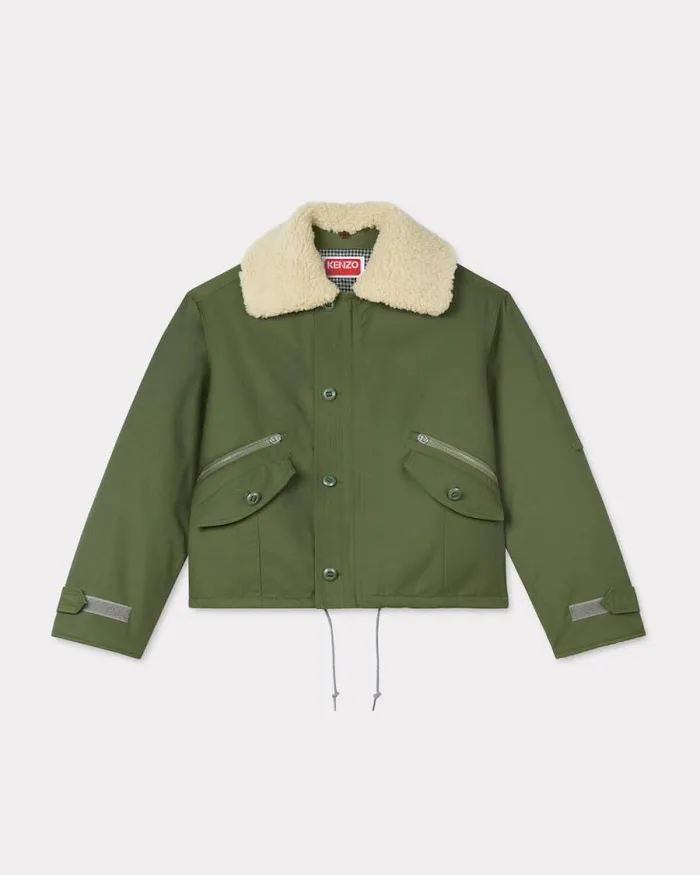 Men ARMY Flight Jacket Dark Khaki Kenzo Jackets And Coats