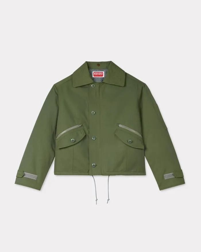 Men ARMY Flight Jacket Dark Khaki Kenzo Jackets And Coats