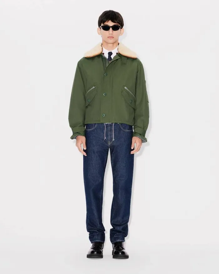 Men ARMY Flight Jacket Dark Khaki Kenzo Jackets And Coats
