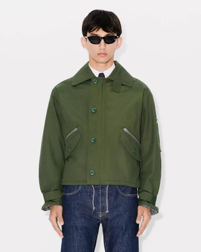 Men ARMY Flight Jacket Dark Khaki Kenzo Jackets And Coats