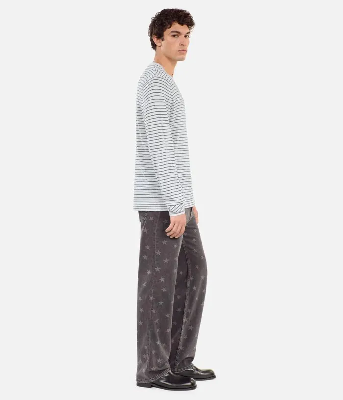 Men Blazon Striped Wool And Cashmere Sweater THE KOOPLES Sweaters