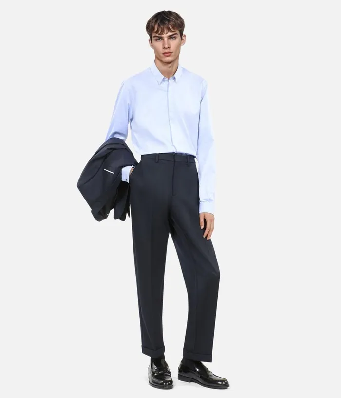 Men Blue Navy Trousers THE KOOPLES Pants and Shorts