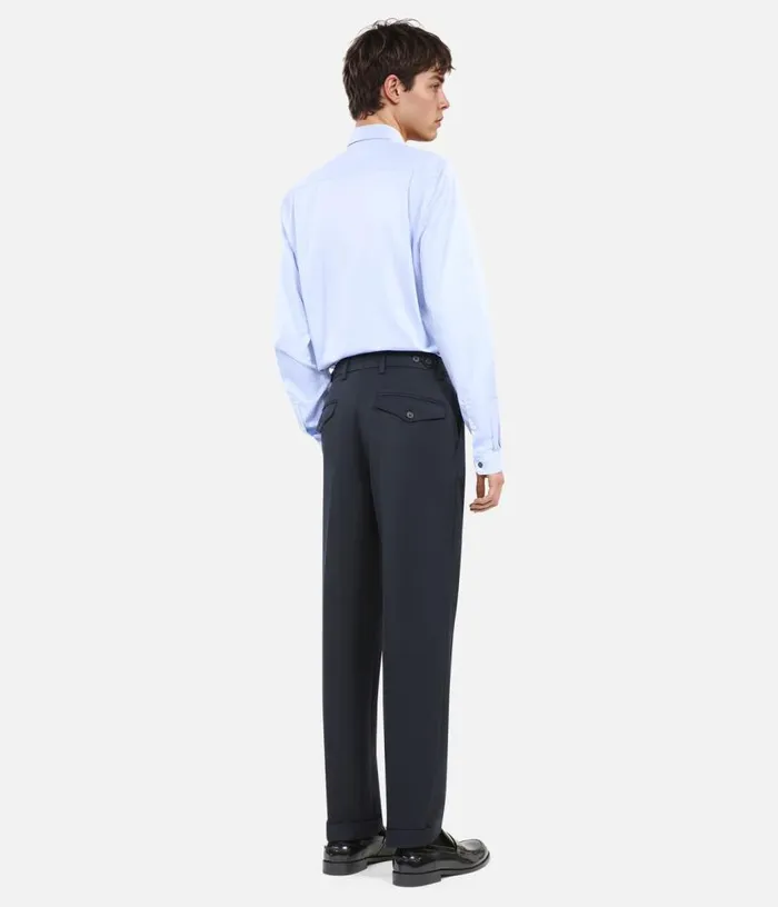 Men Blue Navy Trousers THE KOOPLES Pants and Shorts