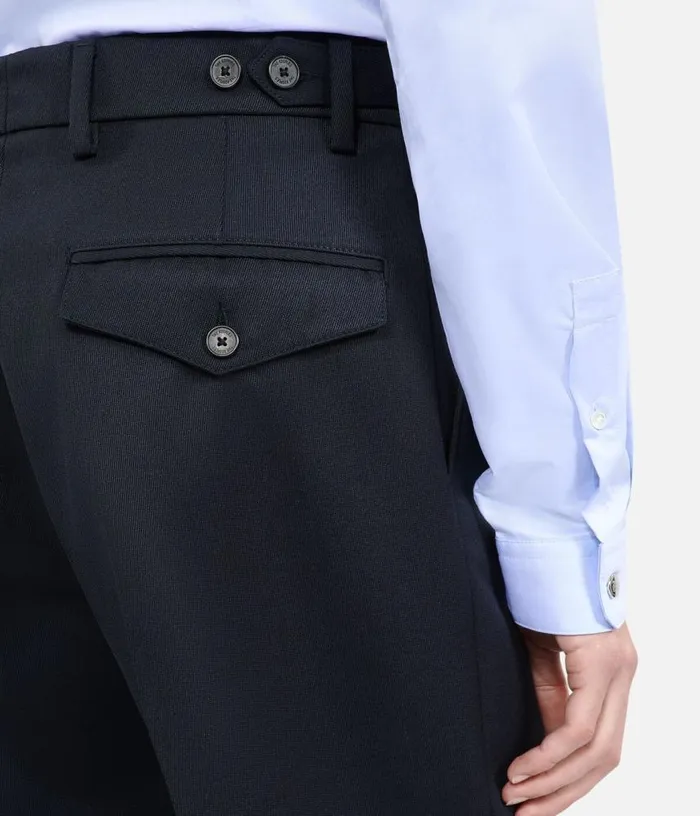 Men Blue Navy Trousers THE KOOPLES Pants and Shorts