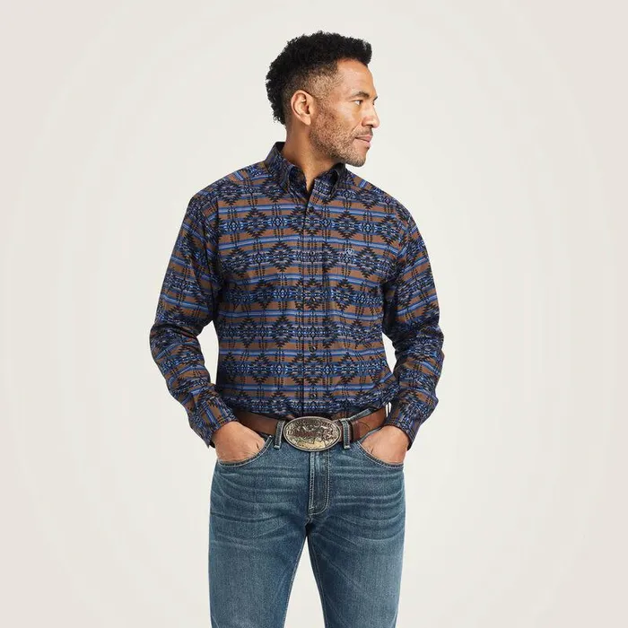Men Button Down Shirts Ariat Giannis Classic Fit Shirt Carafe