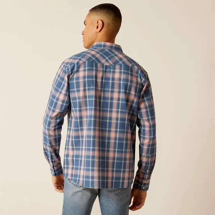 Men Button Down Shirts Ariat Hershy Retro Fit Shirt Antracite Men Button Down Shirts Ariat Hershy Retro Fit Shirt Antracite