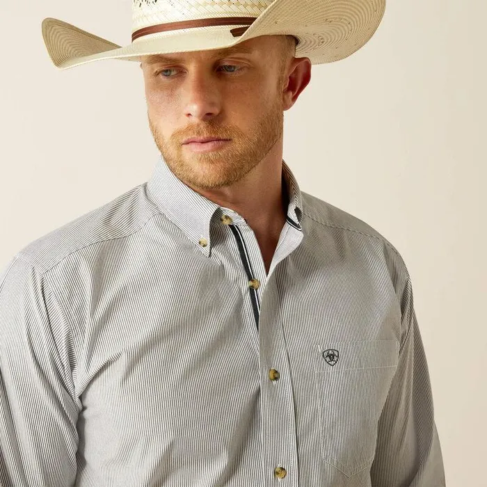 Men Button Down Shirts Ariat Pro Series Dayne Classic Fit Shirt Phantom