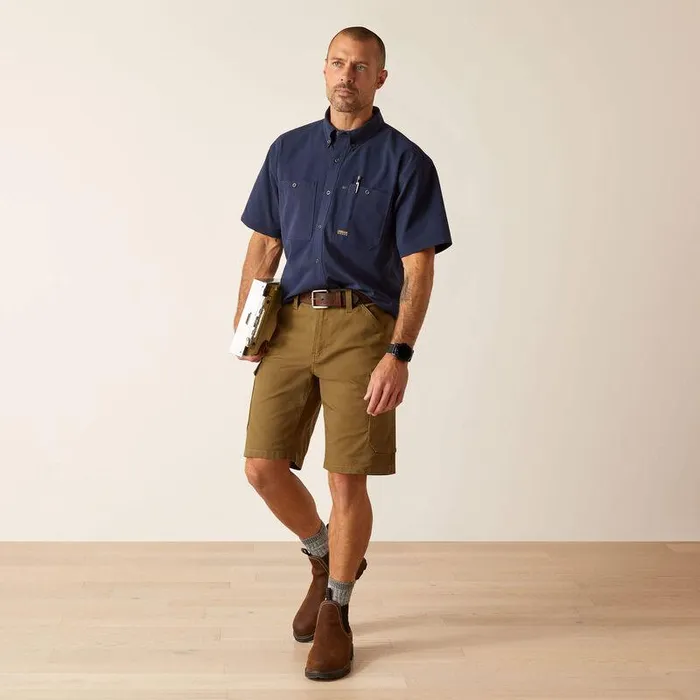 Men Button Down Shirts Ariat Rebar Made Tough 360 Airflow Work Shirt Navy Men Button Down Shirts Ariat Rebar Made Tough 360 Airflow Work Shirt Navy