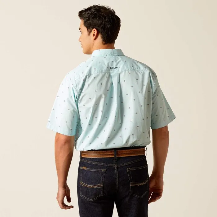 Men Button Down Shirts Ariat Royce Classic Fit Shirt Blue Men Button Down Shirts Ariat Royce Classic Fit Shirt Blue