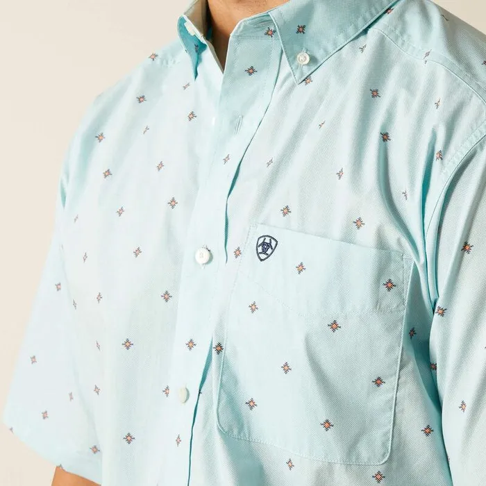 Men Button Down Shirts Ariat Royce Classic Fit Shirt Blue Men Button Down Shirts Ariat Royce Classic Fit Shirt Blue