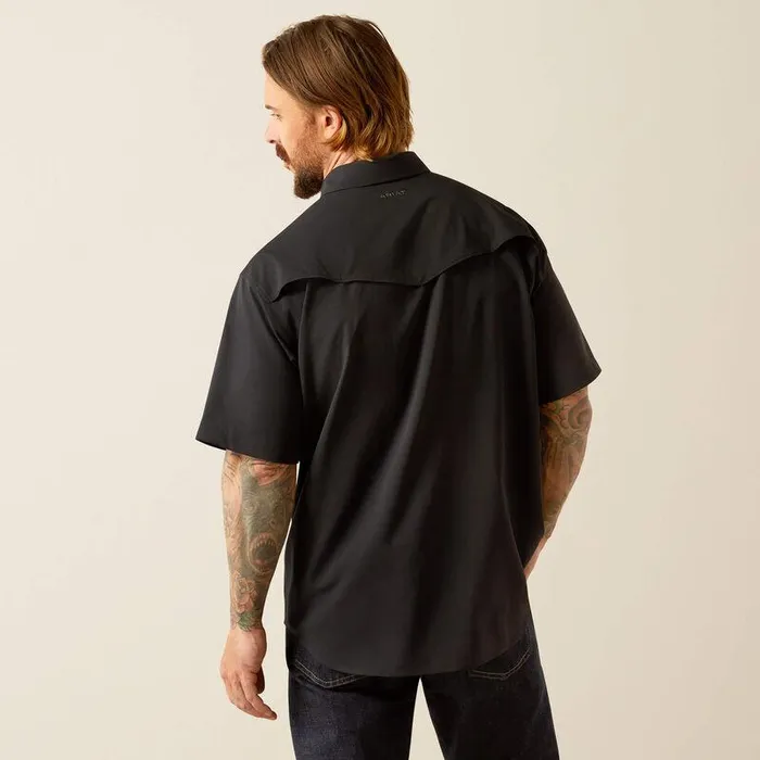 Men Button Down Shirts Ariat Western VentTEK Classic Fit Shirt Black Men Button Down Shirts Ariat Western VentTEK Classic Fit Shirt Black