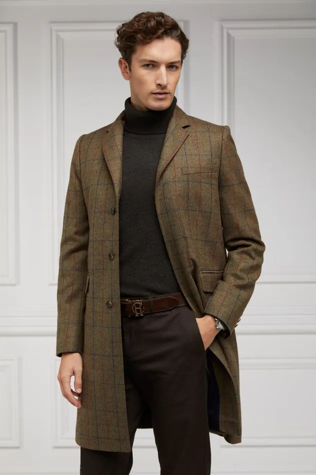 Men Byron Roll Neck Knit Moss Holland Cooper Knitwear