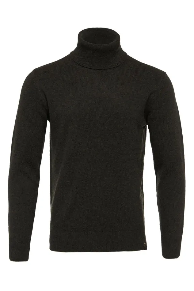 Men Byron Roll Neck Knit Moss Holland Cooper Knitwear