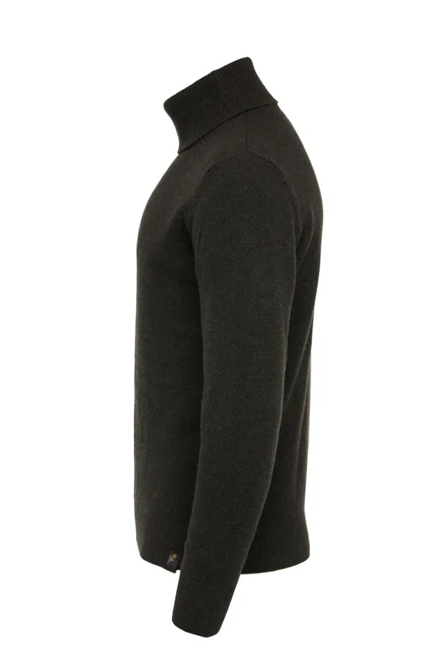 Men Byron Roll Neck Knit Moss Holland Cooper Knitwear