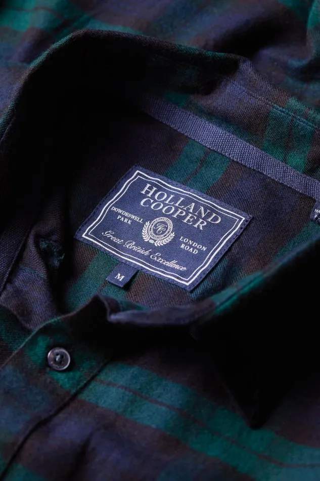 Men Classic Button Down Shirt Blackwatch Holland Cooper Shirts