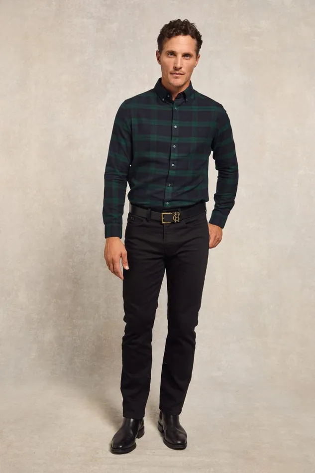 Men Classic Button Down Shirt Blackwatch Holland Cooper Shirts