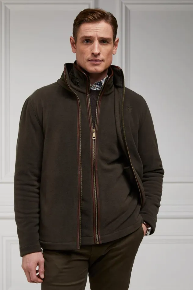Men Country Fleece Jacket Khaki Holland Cooper Fleeces
