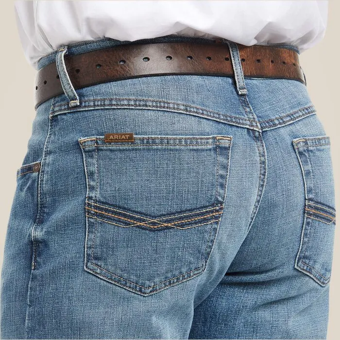 Men Denim Ariat M4 Low Rise Stretch Legacy Stackable Straight Leg Jean Sawyer