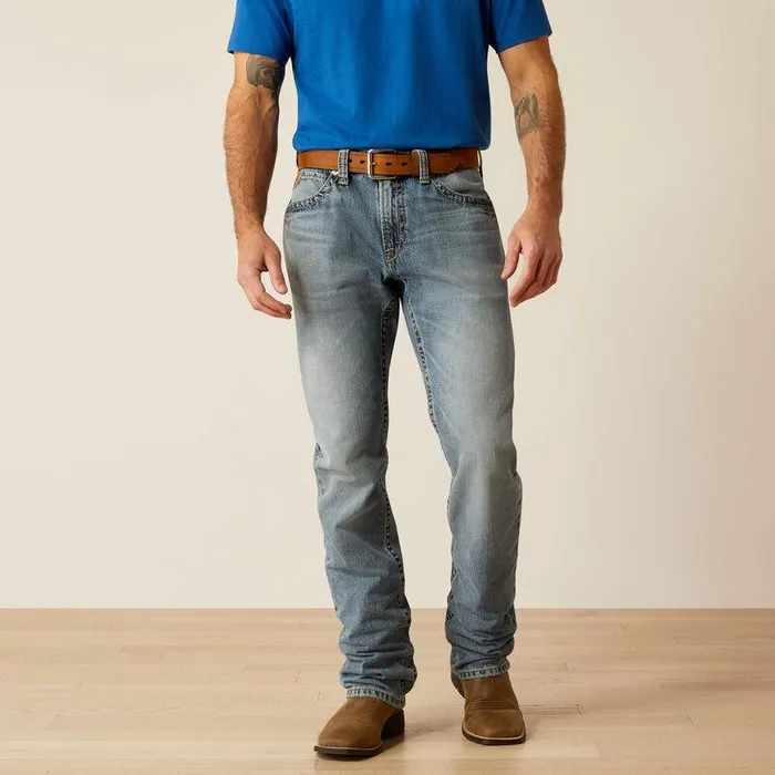 Men Denim Ariat M4 Relaxed Dale Straight Leg Jeans Adrian