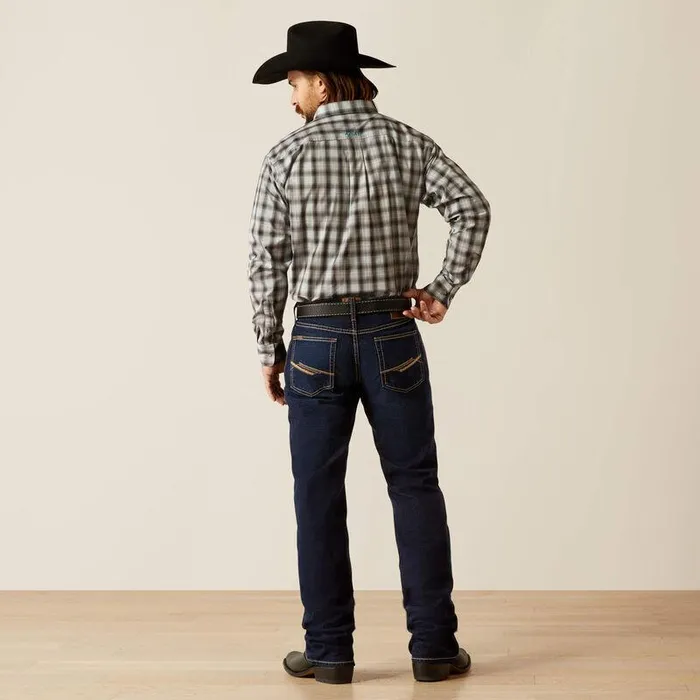 Men Denim Ariat M4 Relaxed Ranchford Boot Cut Jeans Wildfire